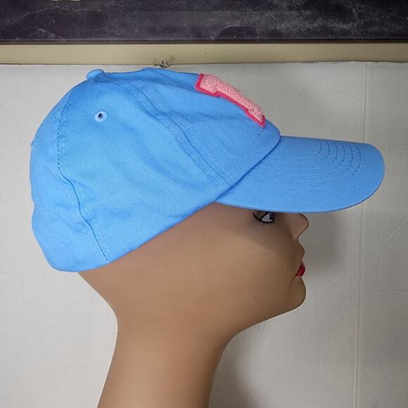 Hello Kitty Adjustable Blue Adult Ballcap Pink "H" - Picture 5 of 8